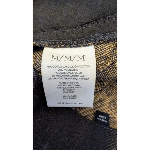 Cabi Mini Skirt Geometric Gold Black Pattern Womens Medium - Picture 5 of 5